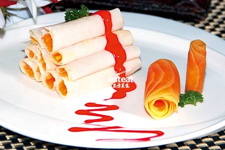 春卷木瓜丝：青木瓜要先冰镇！