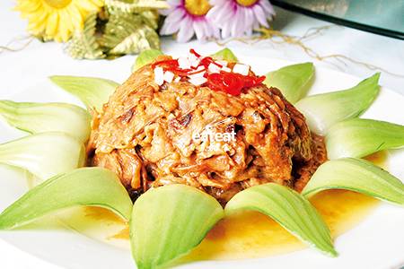 黄焖梅豆角：蒸改焖上菜超快！