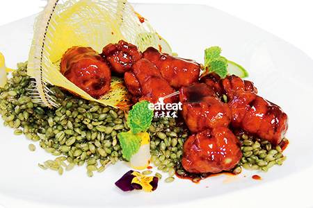 脱骨带鱼配麦仁