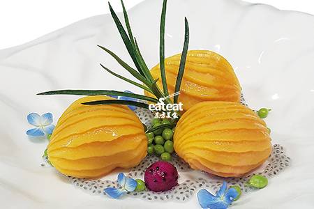 蜜汁沙拉木瓜卷