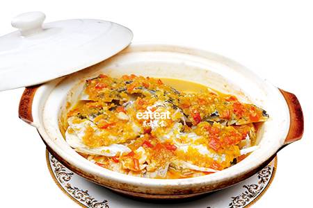 黄椒鱼头：蒸变焗 锅气足！