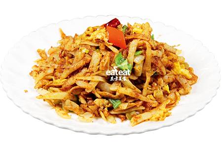 炒丸子：土豆先蒸再炒!