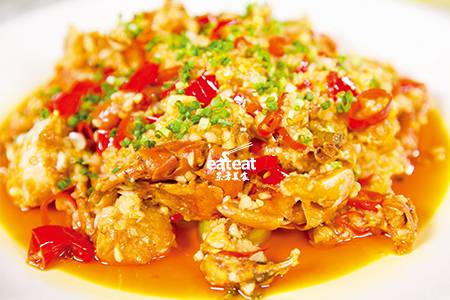 泡椒蟹：拍粉再炸不易烂！
