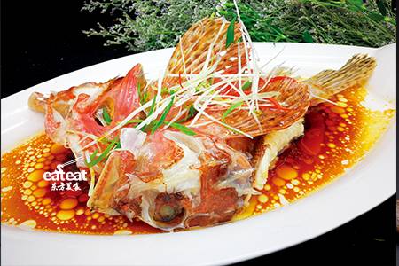 招牌清蒸红斑鱼