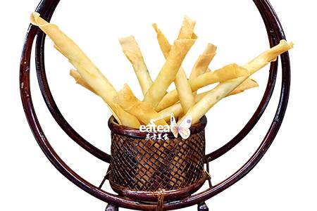 荠菜春笋银鳕鱼卷