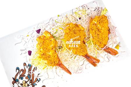 金沙汁焗阿根廷红虾