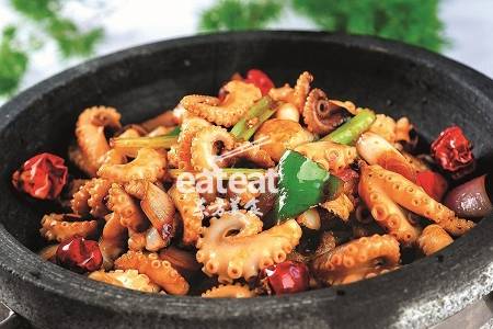 石锅香焗小章鱼