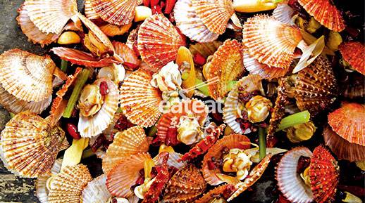 麻辣扇贝：出菜快 可预制！