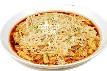 银鱼干蒸紫茄：月销1200份！