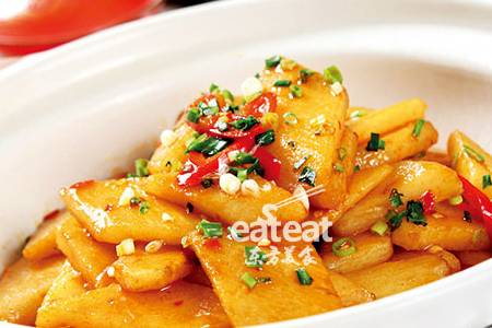 钵子山药：选用脆山药！