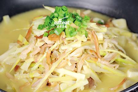 墨鱼肉丝焖春笋