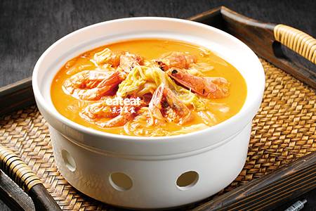 鲜虾烧烂糊白菜