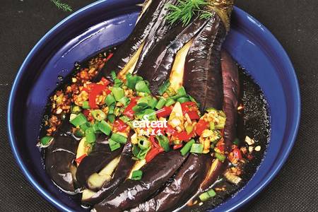 炸香海米烤茄子