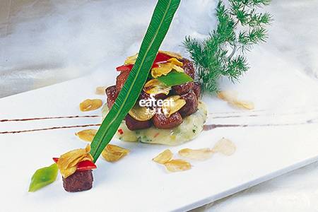 青芥香蒜牛肉粒