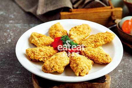 火卖10年的蛋黄鸡翅！