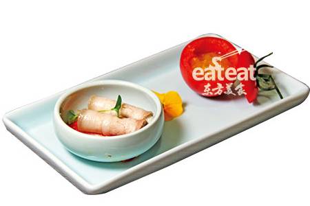 椒酱本味白肉卷配金桔四重奏