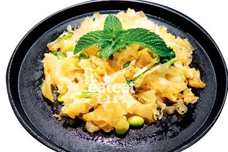 芥末毛豆拌银耳