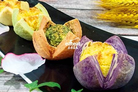 图解创意四色开口酥