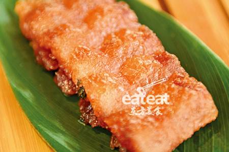 口感脆爽有嚼劲的脆皮叉烧