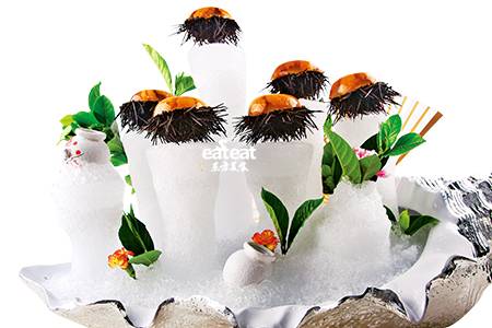 鲜嫩爽滑的水晶海胆冻