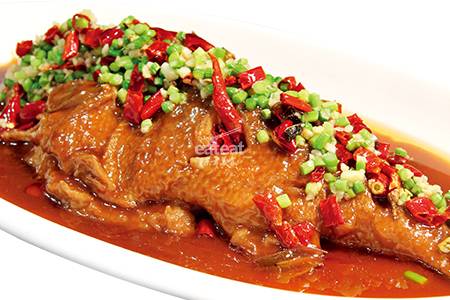 津味倒炝锅鲈鱼