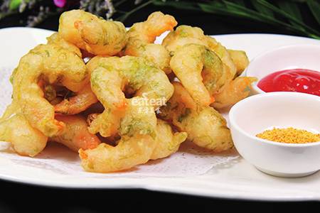 海草脆皮炸虾仁