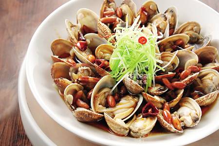 虾酱炝花蛤