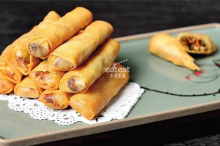 酸瓜黑椒味的洋春卷（自制椒盐）