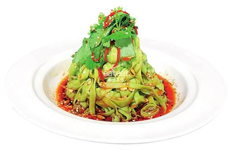 养生菠菜面：自制料汁