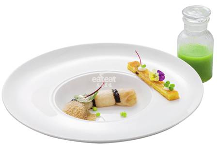 蔬菜汁冲靓鲜竹荪