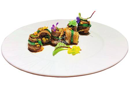 鲜沙姜葱香牛百叶