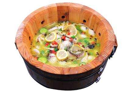 金汤柠檬木桶鱼