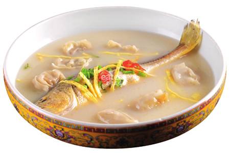 大黄鱼煨馄饨