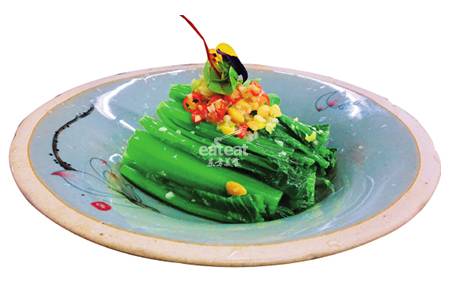 葱油潮州豆酱捞春菜