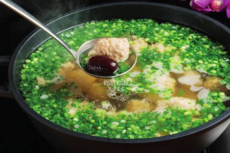 手工肉丸竹荪汤