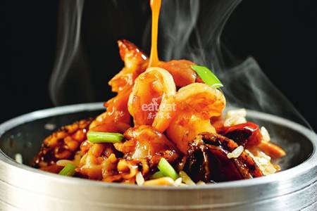 海鲜炙烧饭