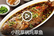 【视频】小院草锅炖草鱼
