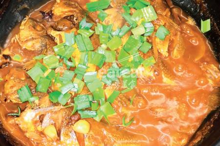 【自制鱼汁风味足】沙锅焗黄鱼