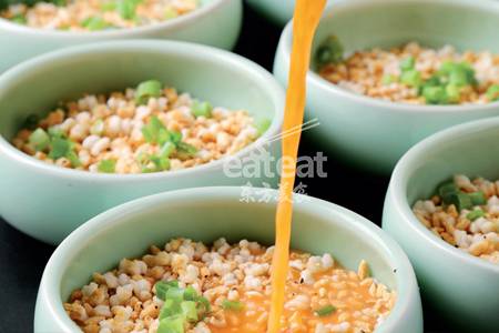 【自制虾汤冲香米】鲜虾时蔬泡饭