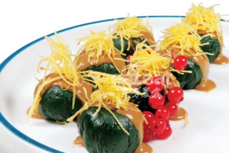 海味麻酱菠菜球