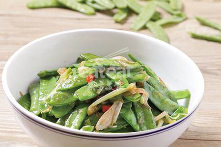 【特色农家菜】藠头炒荷兰豆