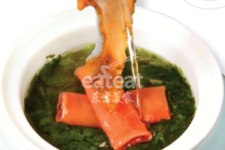 【养生新烹】生汆活海参活海肠