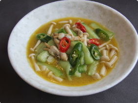 丝瓜玉菇烩蛏子