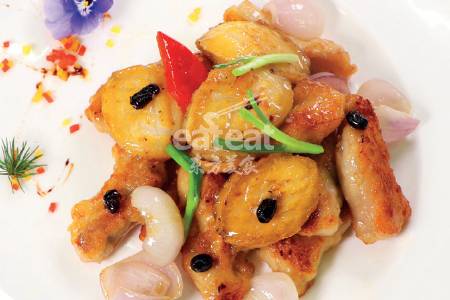 干葱鲍鱼仔豆豉鸡