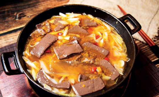 爆款菜｜泡椒助阵 鸭血鲜辣爽口