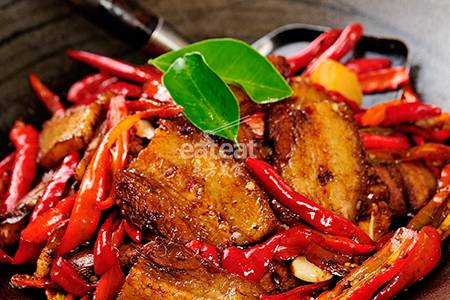 【辣椒炒肉】老锅大片肉
