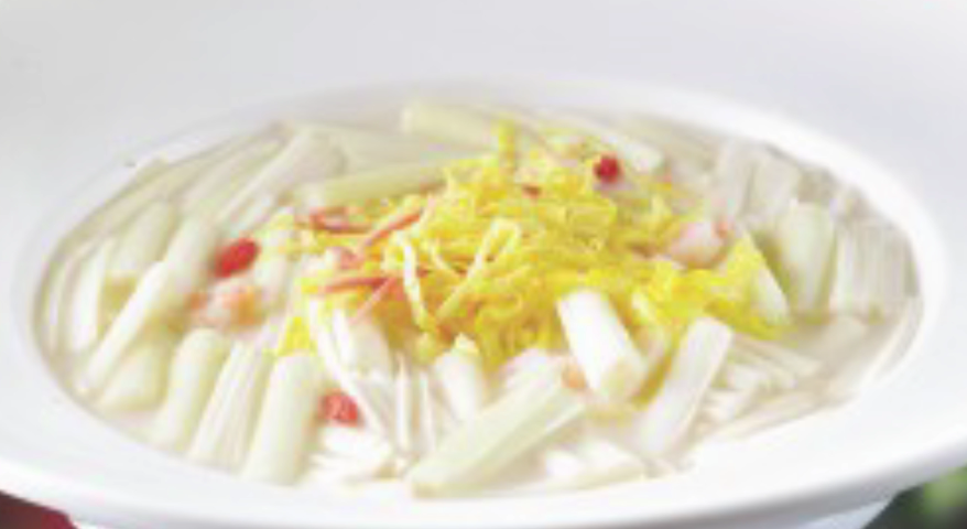 奶汤蒲菜