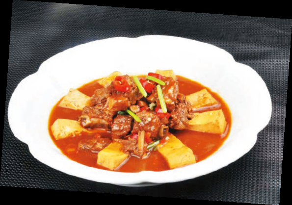 排骨焖豆腐