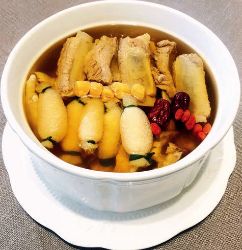 干贝竹笙炖排骨