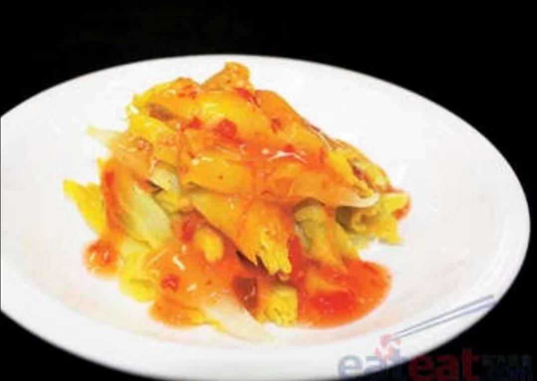 茄酱巧拌菜心 